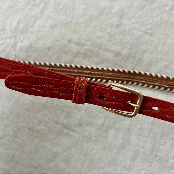 Vintage Beaded Skinny Belt - Picture 3 of 6